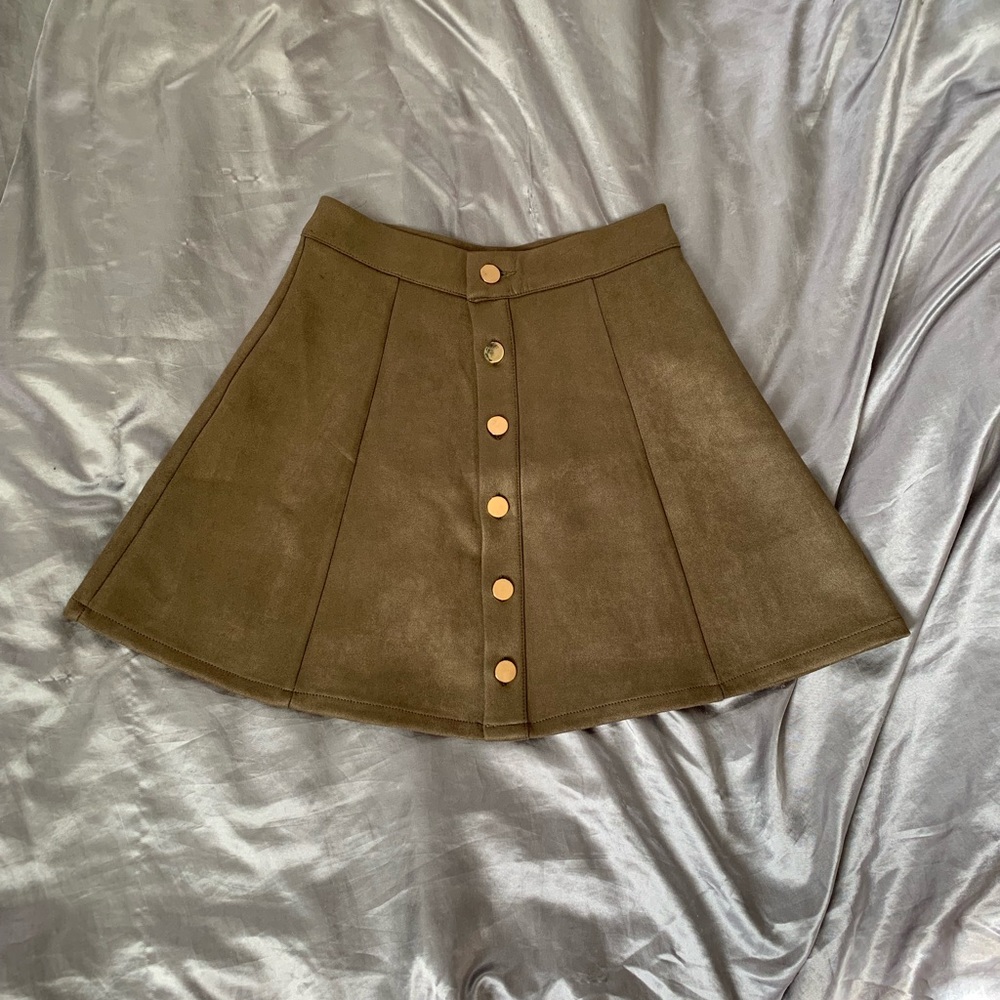 Suede Mini Skirt NWT
